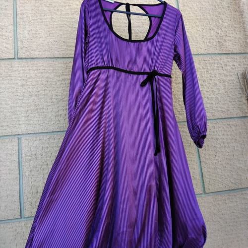 Ninety Nine dress like new, satin fabric, purple, size S