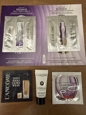 Lancôme σετ δειγμάτων με κρέμες προσώπου και μακιγιάζ