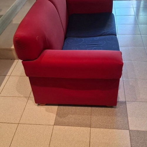 Two-Seater Sofa like new, classic style, fabric, 150x80 cm