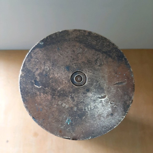 Large collectible 105 mm artillery shell casing from 1974 used