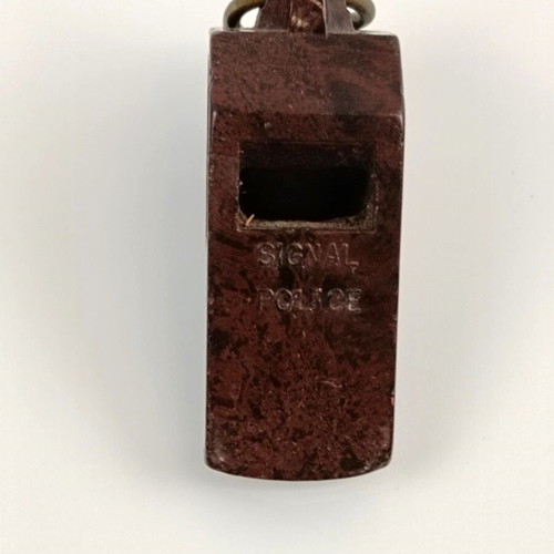 Signal Police whistle used, bakelite, 1940s
