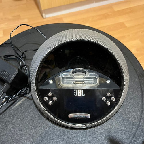 JBL On Time Micro dock station for iPhone used with radio