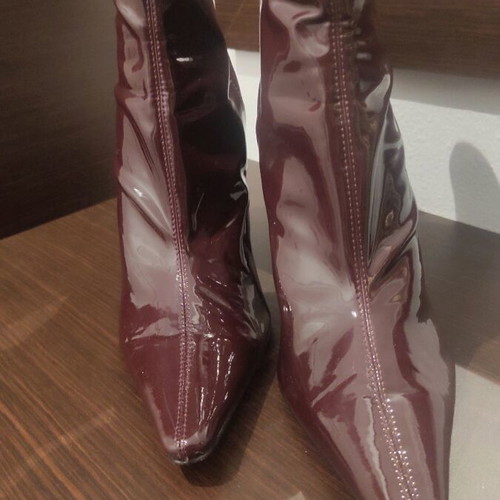 Patent leather boots Zara size 38 like new