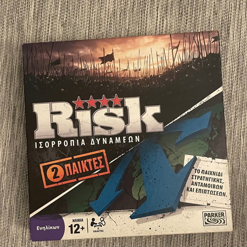 Risk: Balance of Power board game like new, 2 players, Greek edition