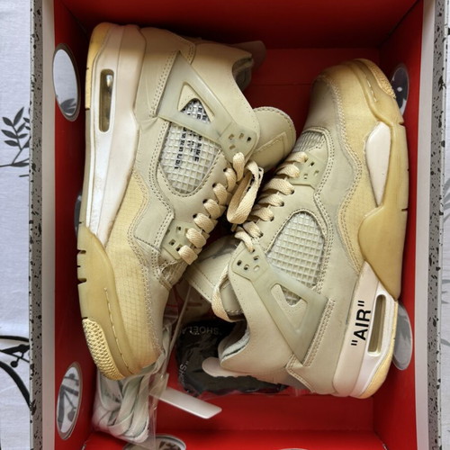 Jordan 4 Off-White Sail women's sneakers like new, EU 38