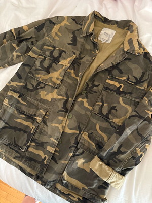 Zara military jacket used, size S, green
