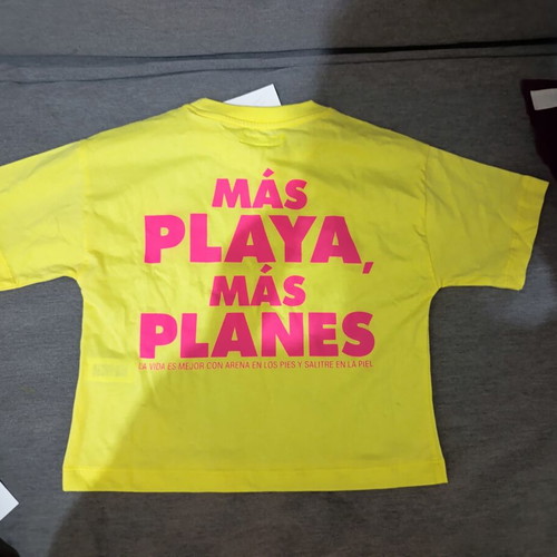 Σετ t-shirt και σορτσάκι Zara καινούριο, μέγεθος 8-9 ετών, κίτρινο και μαύρο
