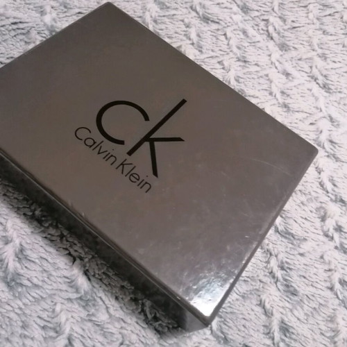 Calvin Klein wallet box used, brown, 16x12 cm