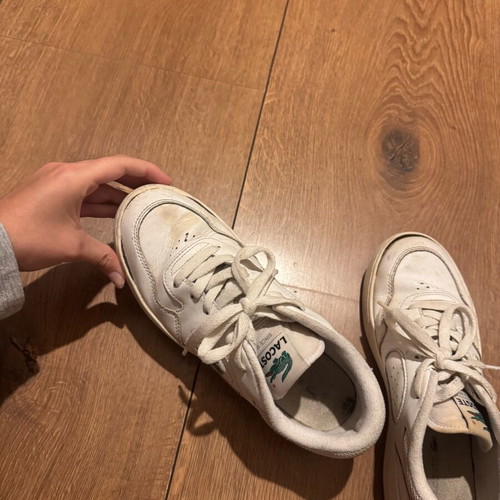 Lacoste παπούτσια αθλητικά μεταχειρισμένα, μέγεθος 38, άσπρα