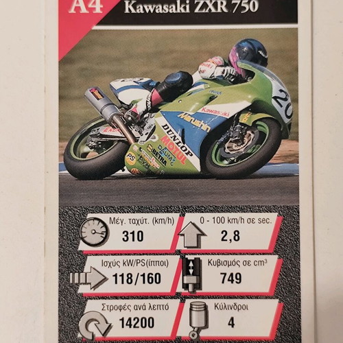 Top Ass Racing Motorcycles Retro Card Deck used