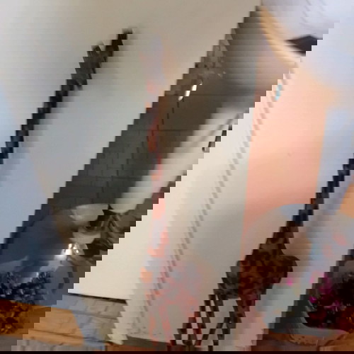 Καμηλοπάρδαλη μπιμπελό ξύλινο μεταχειρισμένο, ύψος 72 εκατοστά