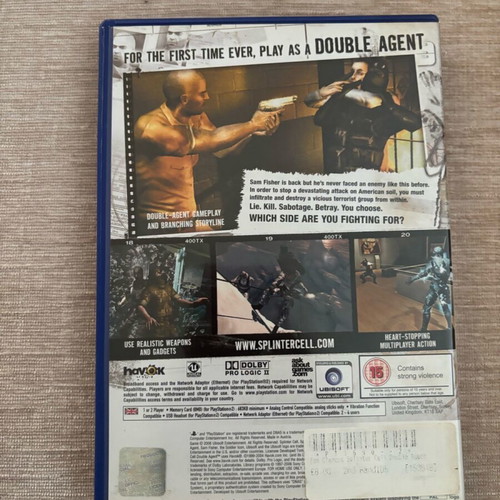 Tom Clancy’s Splinter Cell Double Agent PlayStation 2 used English complete