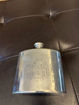 Φλασκί fine British Pewter Sheffield England σαν καινούργιο 6oz περίπου 178ml