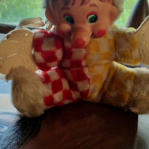 Clown plush doll from the 70s like new