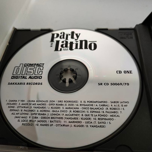 Party Latino double CD like new, Sakkaris Records 1993