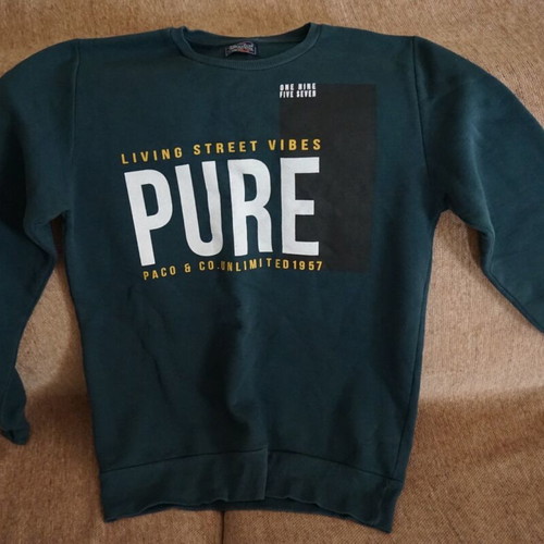 Pure sweatshirt dark green like new, streetwear
