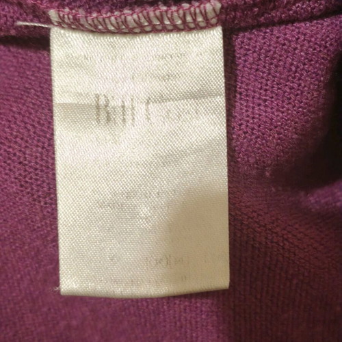 Bill Cost purple long-sleeve blouse with ruffles like new