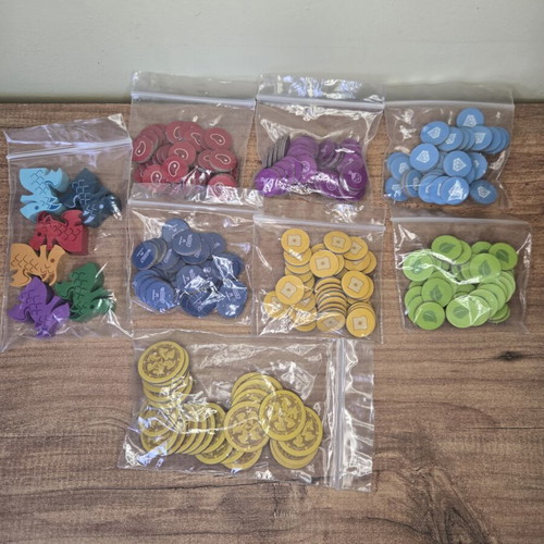 Flamecraft tokens and pawns like new