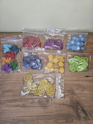 Flamecraft tokens and pawns like new