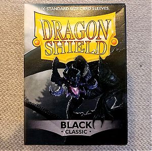 Dragon Shield Sleeves: 100 Black Classic Standard Size - ΑΧΡΗΣΙΜΟΠΟΙΗΤΑ