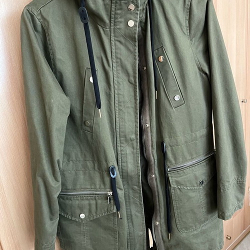 Stradivarius long jacket like new, green, size S