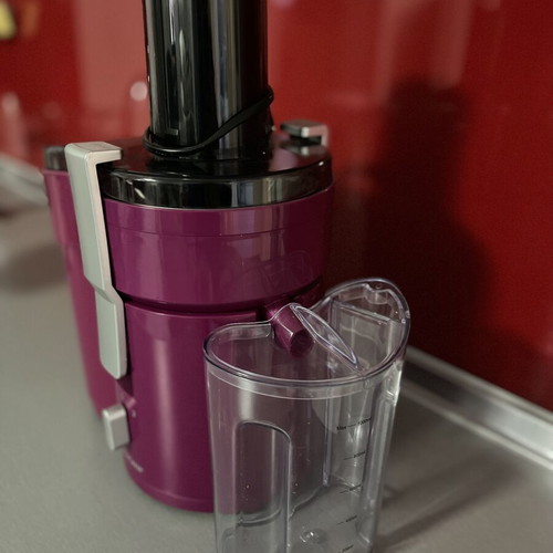 SilverCrest SFE 450 C1 Fruit and Vegetable Juicer like new, magenta