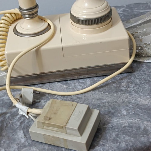 Vintage Telkom-RWT Malwa Rotary Phone used, beige, wired