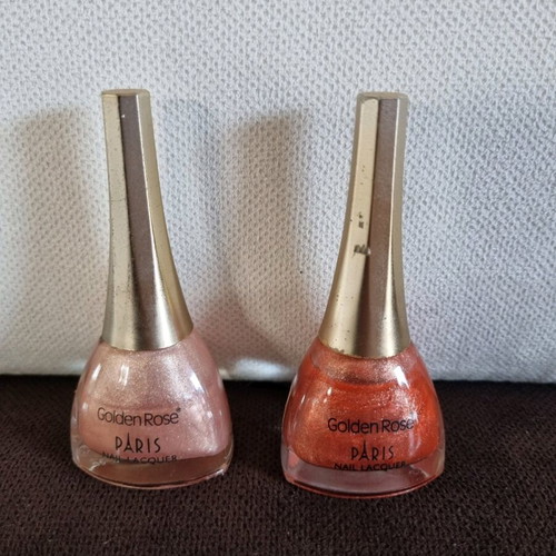 Golden Rose nail polish set used, pack of 2
