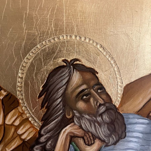 Handmade icon like new with Byzantine technique