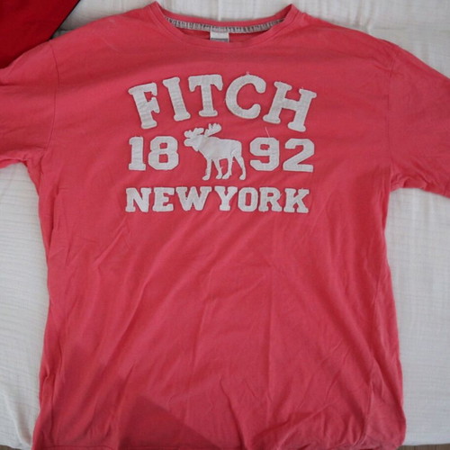 Fitch t-shirt Abercrombie & Fitch pink, size XL, like new