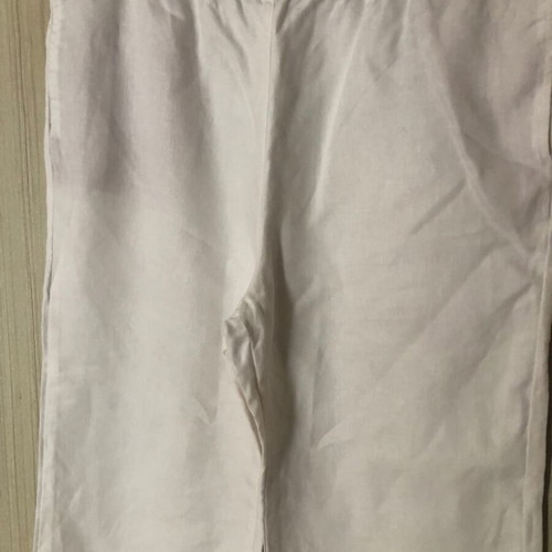 Aspesi linen white pants size L like new with elastic waist