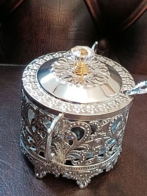 Vintage sweet jar with sugar bowl and honey pot new
