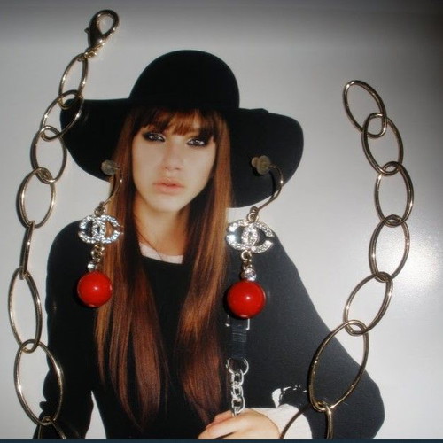Chanel jewelry set earrings and necklace new, gold-tone material