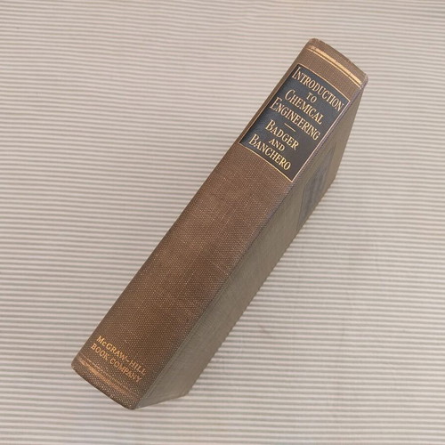 Introduction To Chemical Engineering used book 1955