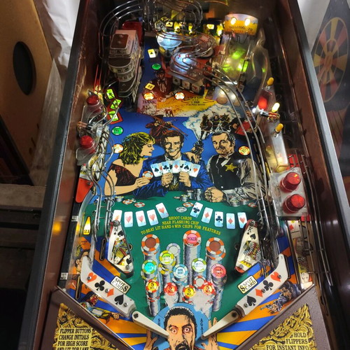 Pinball Flipper Maverick used with minor playfield wear