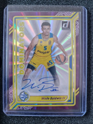 Κάρτα Wade Baldwin IV Dominators Donruss Turkish Euroleague Panini Maccabi 2024 αυτόγραφη καινούργια /25