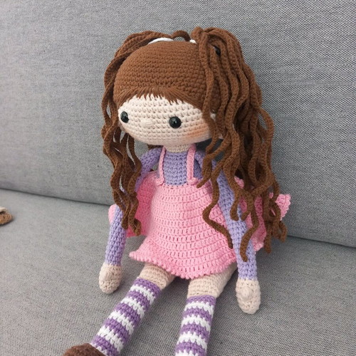 Handmade doll new, knitted 40 cm