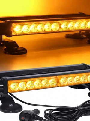 Σήμανση λάμπα μίνι 40εκ LED με μαγνήτη καινούργια πορτοκαλί