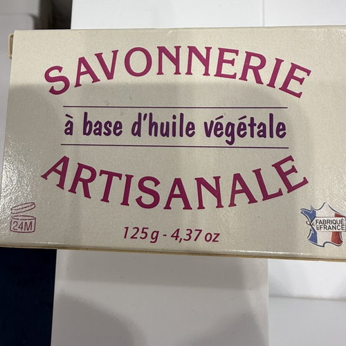 Savon de Marseille strawberry soap 125g new, handmade French