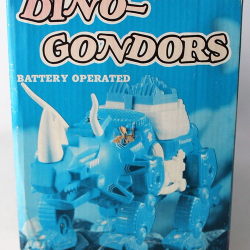Vintage 90's Dino Gondors Triceratops Dinosaur Toy Figure Yung Lo Taiwan new
