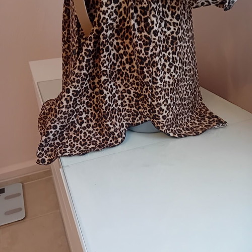 Women's shirt dress, beige and brown, new with tag
