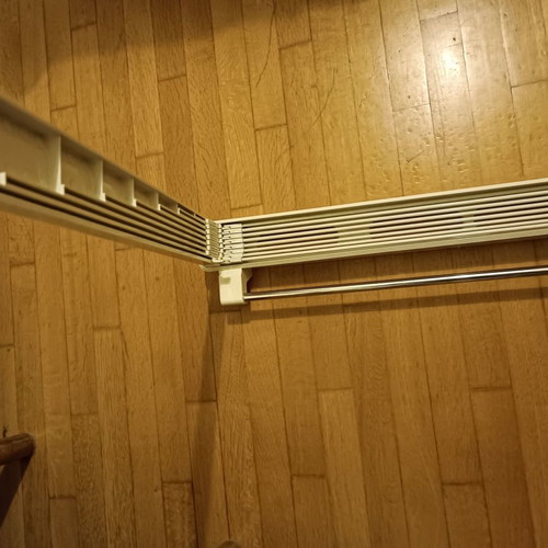 Leifheit wall-mounted drying rack used for bathroom or balcony