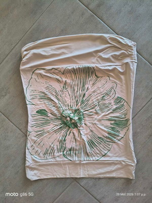 Artisti Italiani strapless blouse large with floral print like new