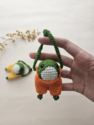Froggy amigurumi χειροποίητο, σαν καινούργιο