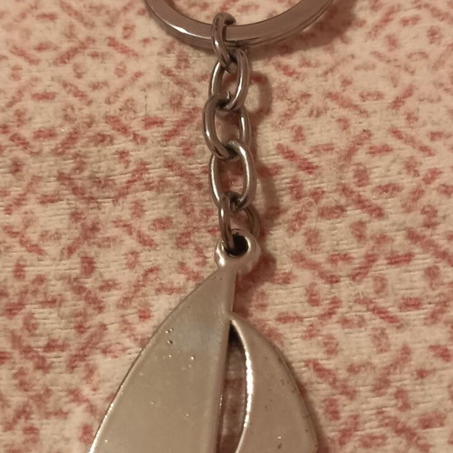 Metal Sailboat Keychain new