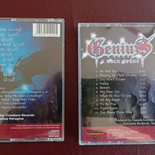 Genius 2 CD albums like new, prog metal from Italy