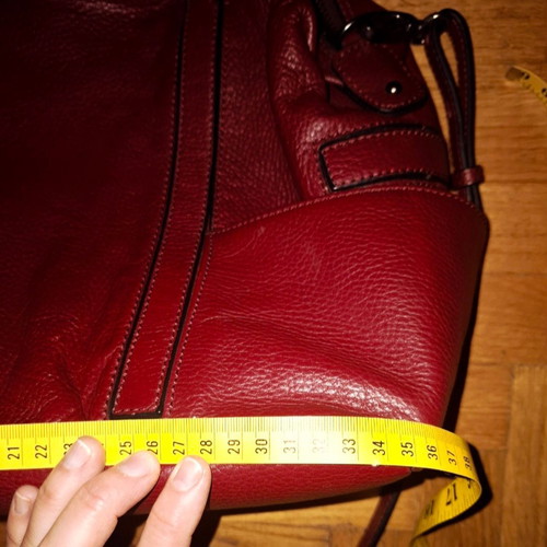 Zara leather bag like new, wine red color