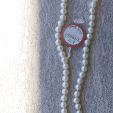 Sendai Biwa pearl necklace 585 gold new, length 46 cm