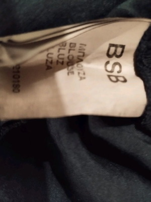 Μπλούζα BSB μαύρη με έναν ώμο και βολάν μεταχειρισμένη, μέγεθος M