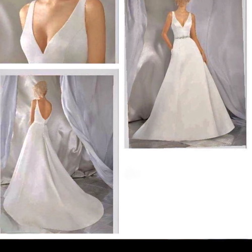 Wedding dress used in ivory color, size S/36/8
